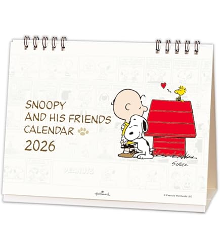 Amazon | ホールマーク スヌーピー 2025年 カレンダー 卓上 834-807